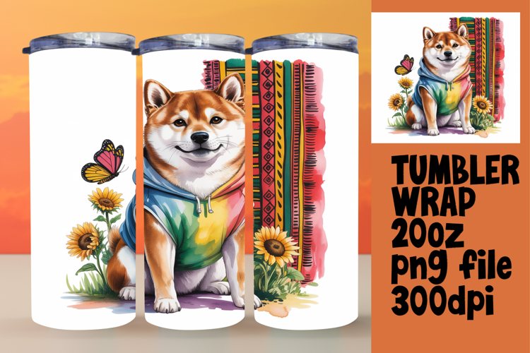 Watercolor Cute Owl Tumbler Wrap 20oz