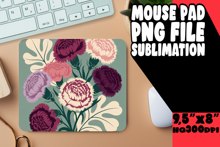 Sweet Desk Mat Sublimation Designs, Flowers