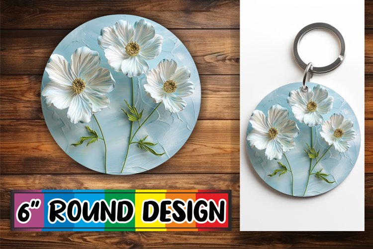 3D Petal Bliss: Circle Design Sublimation example image 1