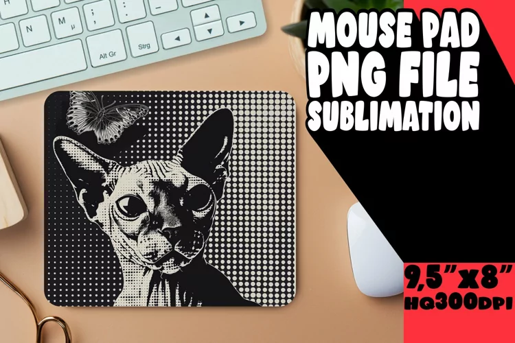 Delightful Kitty Mouse Mat