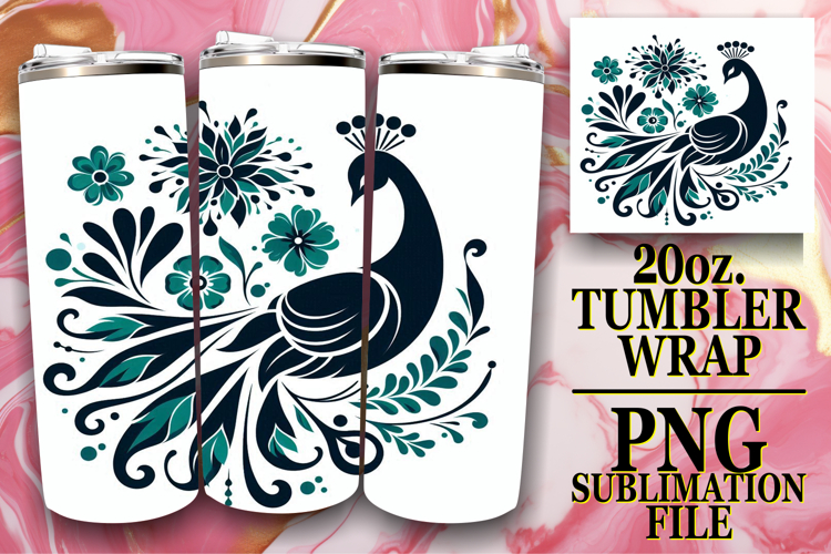 ENCHANTED MEMORIES 20oz TUMBLER WRAP, Flower Animals