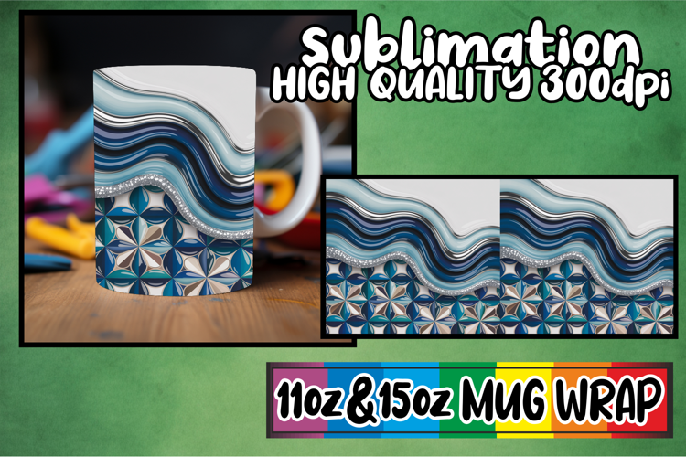 Pure joy 11oz 15oz sublimation wrap, Pattern