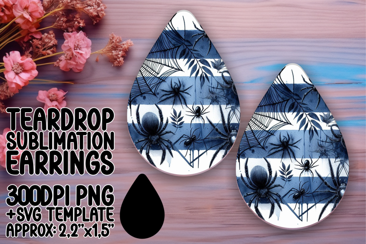 Elegant Teardrop Design for Crafting , Halloween