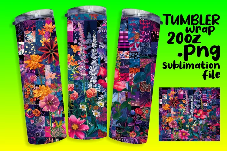 Color Burst Abstract Sublimation Tumbler