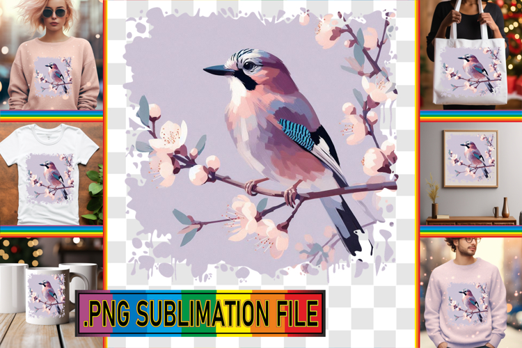 Whimsical TSHIRT Design PNG, Birds