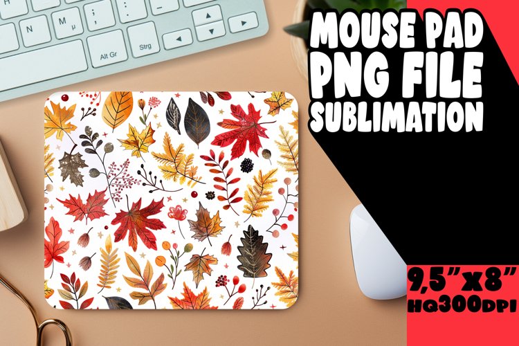 Warm Fall Season Mouse Pad Design for Autumn