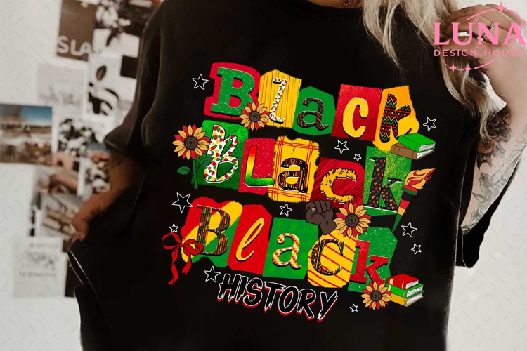 Black History Month PNG, My History Is Strong, Afro American