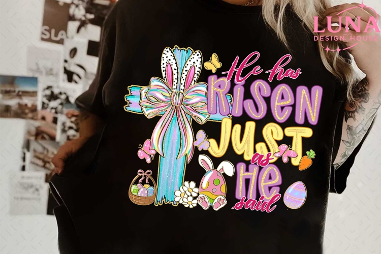 He Has Risen Just As He Said Luke 24-6 Png, Easter Christian