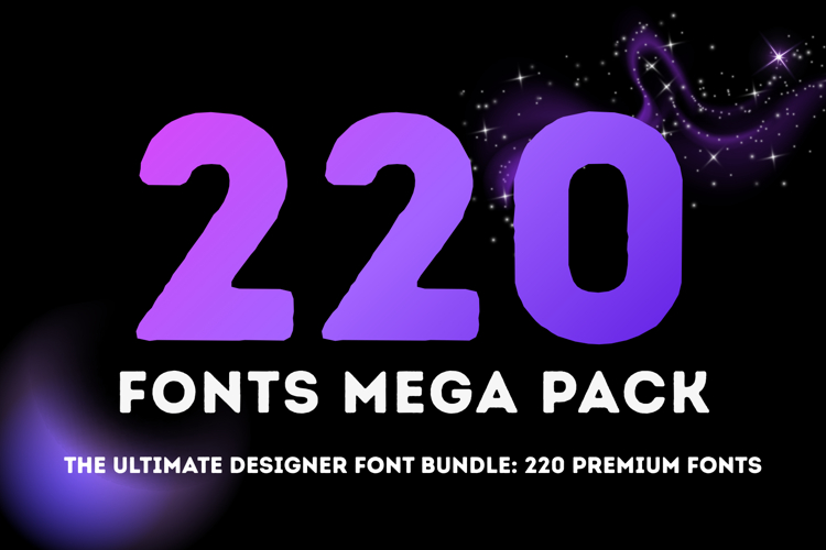 The Ultimate Premium Font Bundle 220 Fonts for Small Busines