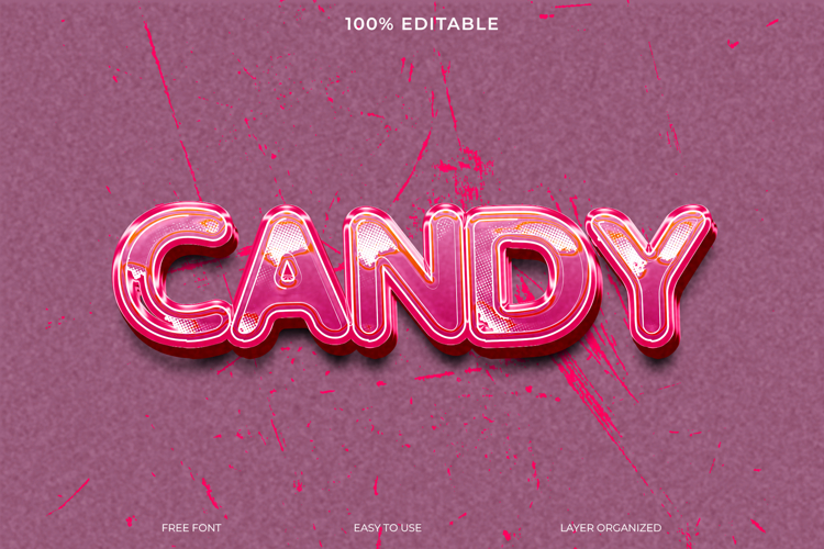 Candy Text Effect