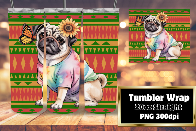 PLAYFUL 20oz Tumbler Design for Customization , Cute Dog