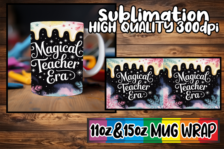Timeless joys sublimation print wrap, Teacher