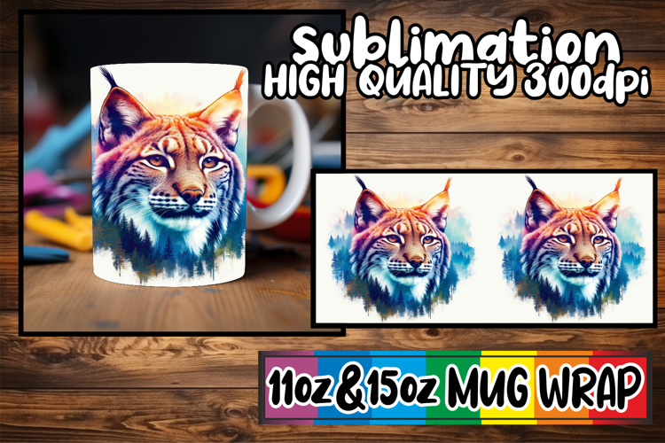 Splendid days sublimation mug wrap, Animals Art