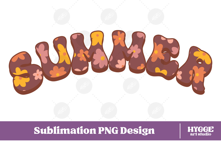 Floral Summer Png Retro Flowers Sublimation Daisy Daisies