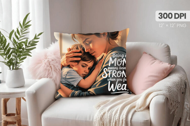 Inspirational Quotes Pillow PNG Motivational PNG Sublimation example image 1