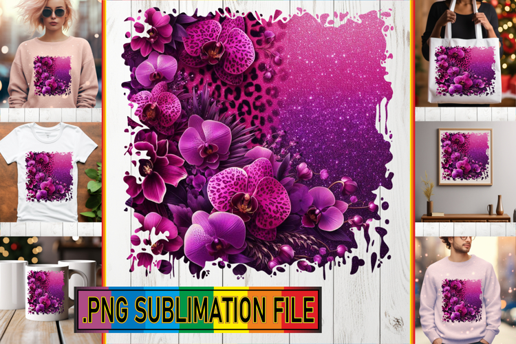 Joyful TOTE BAG Sublimation PNG, Leopard Prints
