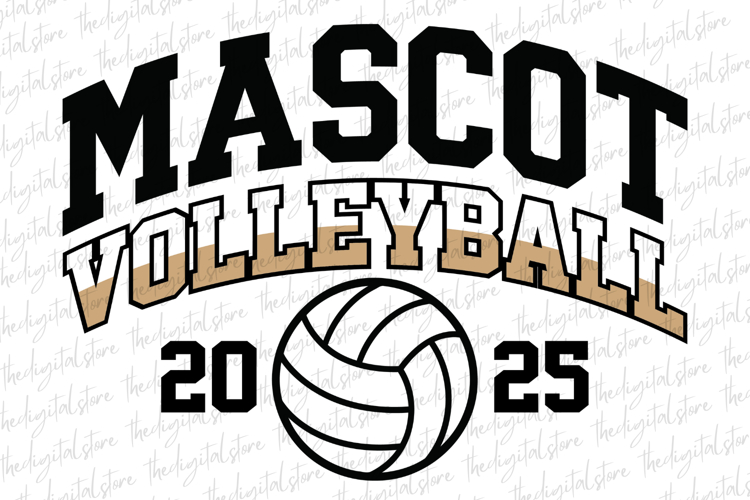 Mascot Volleyball SVG | SVG Cut files | Cricut