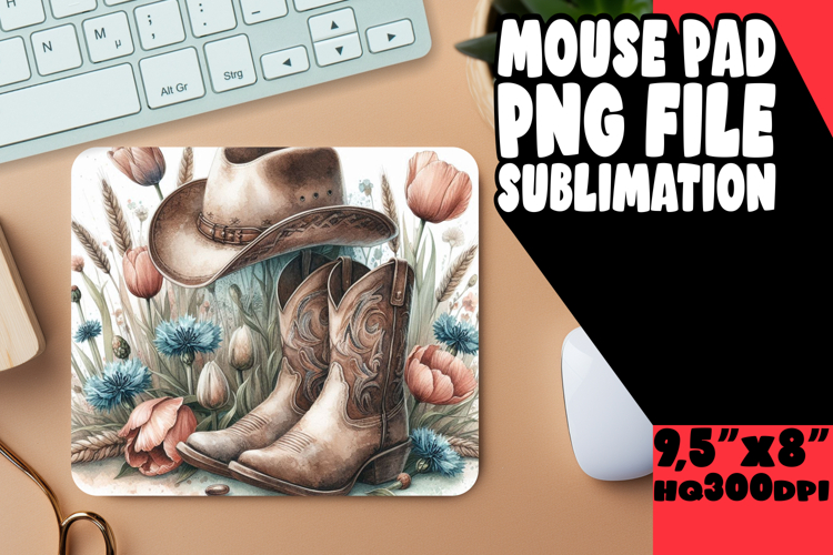 ENCHANTED desk pad Sublimation Style, Western