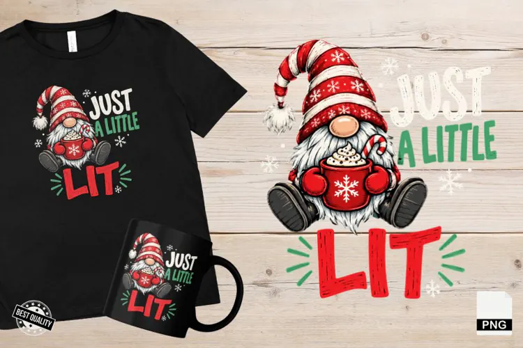 Cute Christmas Gnomes PNG