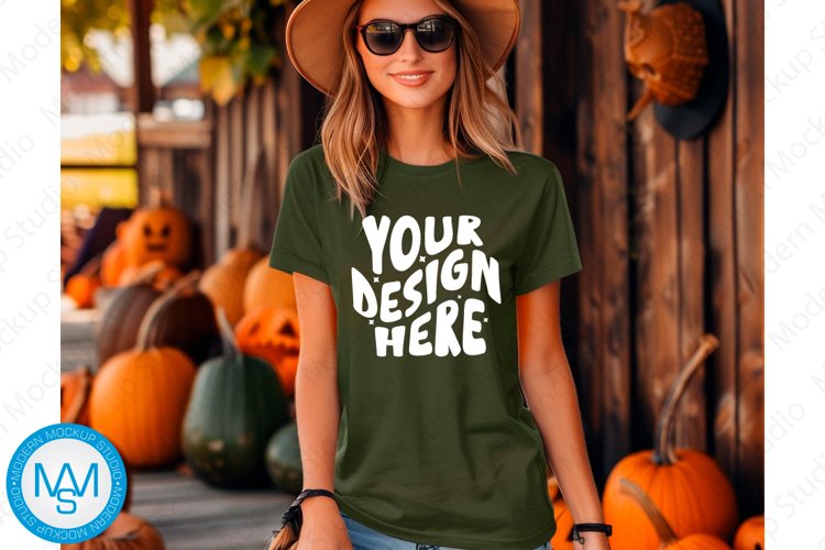White Tshirt Mockup Image 21