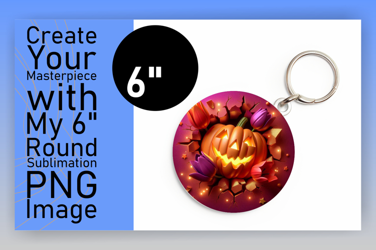 Trendy Round Design for Car Coasters , 3D Pumpkin