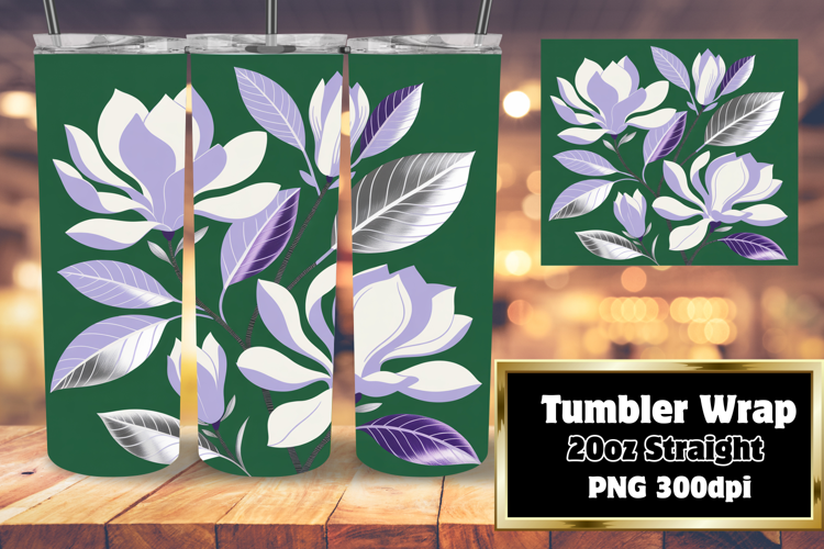 BEAUTIFUL 20oz Tumbler Artwork , Flowers