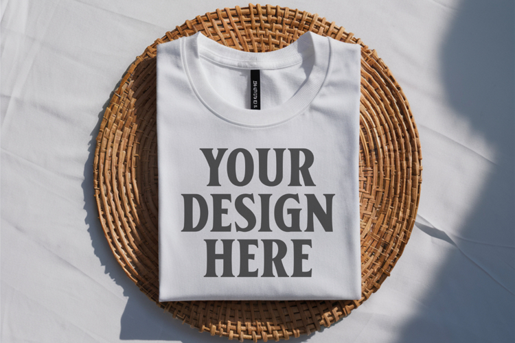 White Tshirt Mockup Image 21