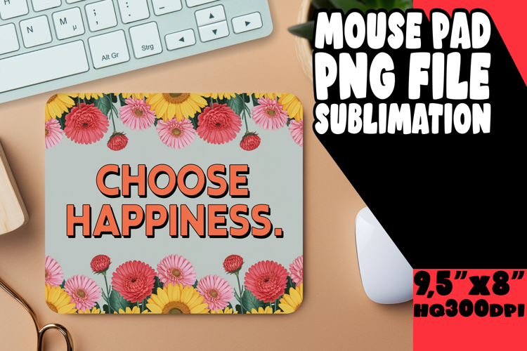 CHEERFUL desk mat Fun Sublimation, Religious
