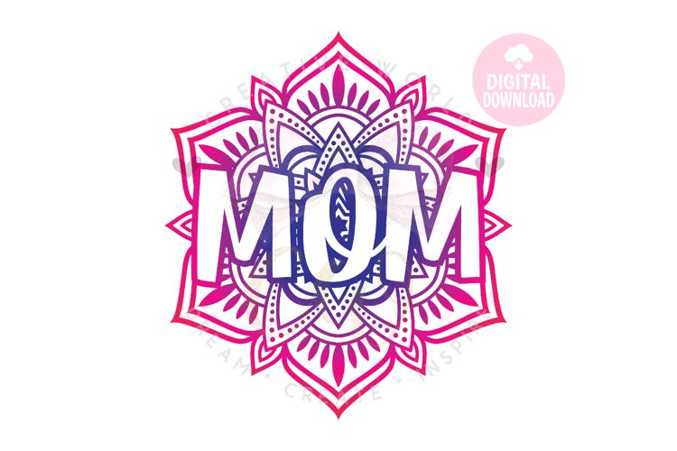 Mom Mandala svg| Mandala svg | Mothers Day svg (1319573) | Cut Files