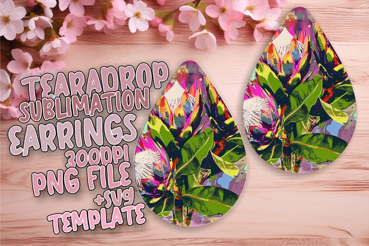 Bold Flower Pattern Sublimation Wraps example image 1