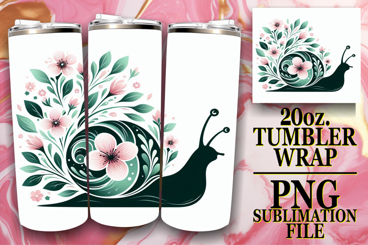 Joyful Hearts 20oz tumbler wrap, Flower Animals