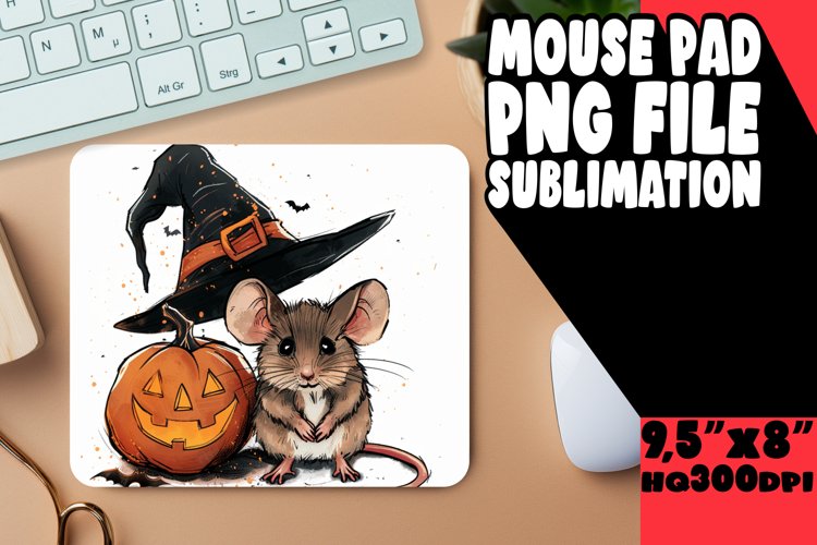Cute Halloween Critters Mouse Pad PNG