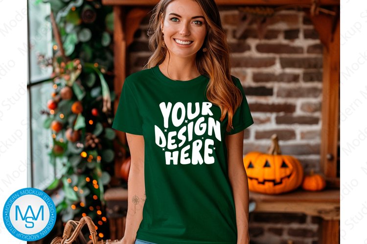 White Tshirt Mockup Image 20
