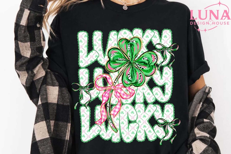 Lucky Shamrock Png, Blessed Vibes Png, Not Lucky Simply Png