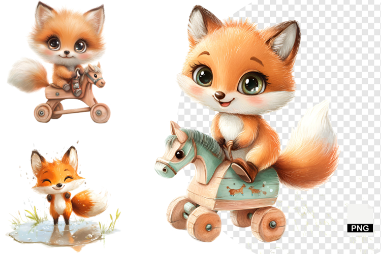 Autumn Fox Clipart