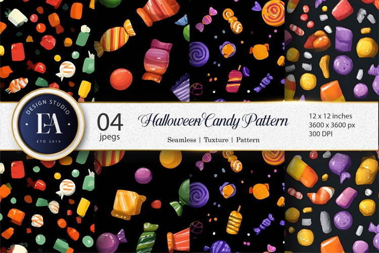 Candy Treats Pattern Seamless Tileable Digital Paper