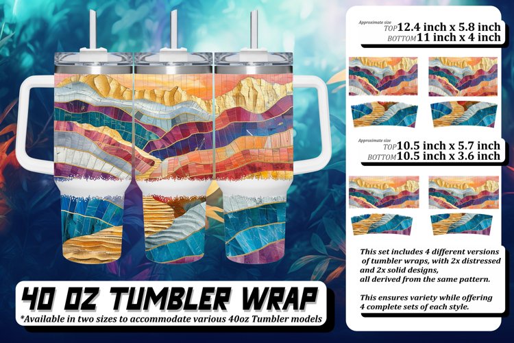 Shimmering Lily Lane Tumbler Wrap: Sublimation,40oz