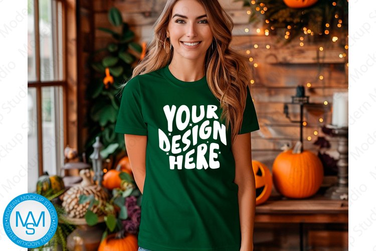 White Tshirt Mockup Image 19