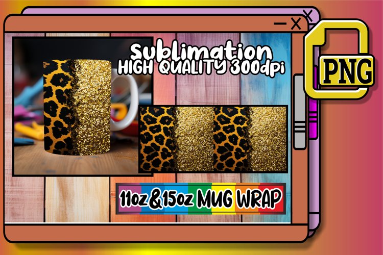 Leopard Luxe & Floral Fusion Mug Sleeves 15oz 11oz