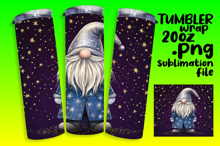 Festive Gnome Wrap 20oz for Christmas Sublimation