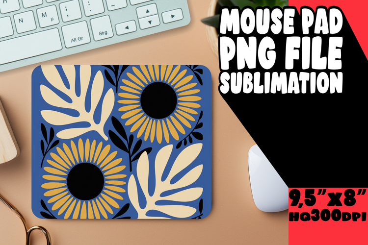 Unique Desk Pad Design Sublimation, Flowers