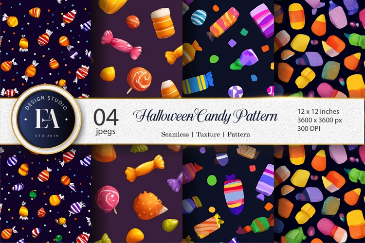 Candy Treats Pattern Seamless Digital Paper