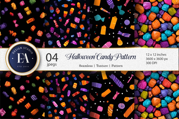 Candy Treats Pattern Seamless Digital Paper