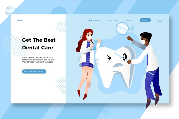 Dentist - Banner & Landing Page example image 1