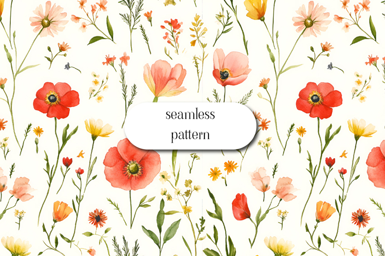 Floral Seamless Pattern Image 19