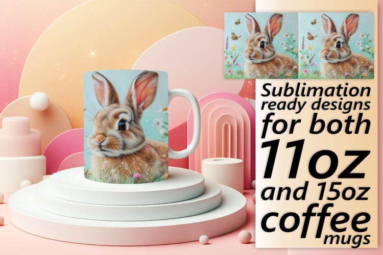 Whimsical Easter Bunny Sublimation: Easter Joy