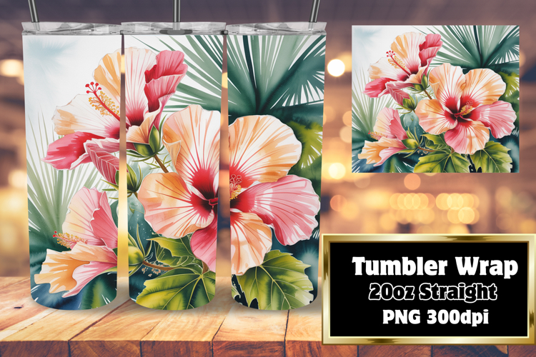 LUSH 20oz Sublimation Design , Flowers