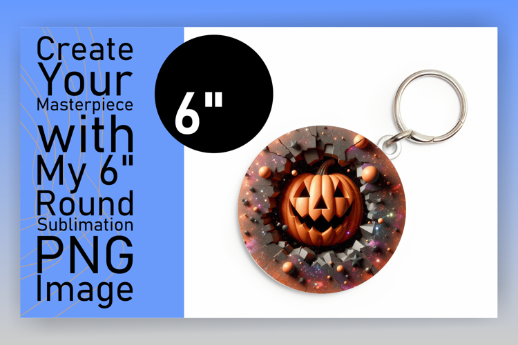 Dynamic Circle Design Coaster Template , 3D Pumpkin