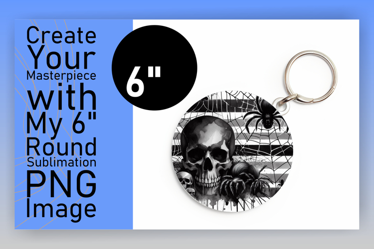 Gorgeous Round Design Keychain PNG , Halloween