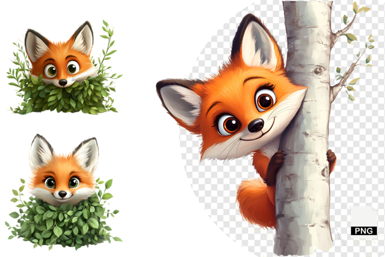 Autumn Fox Clipart